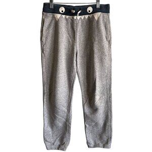 Crewcuts Boys Gray/Blue Drawstring Sweatpants 100% Cotton Size 12